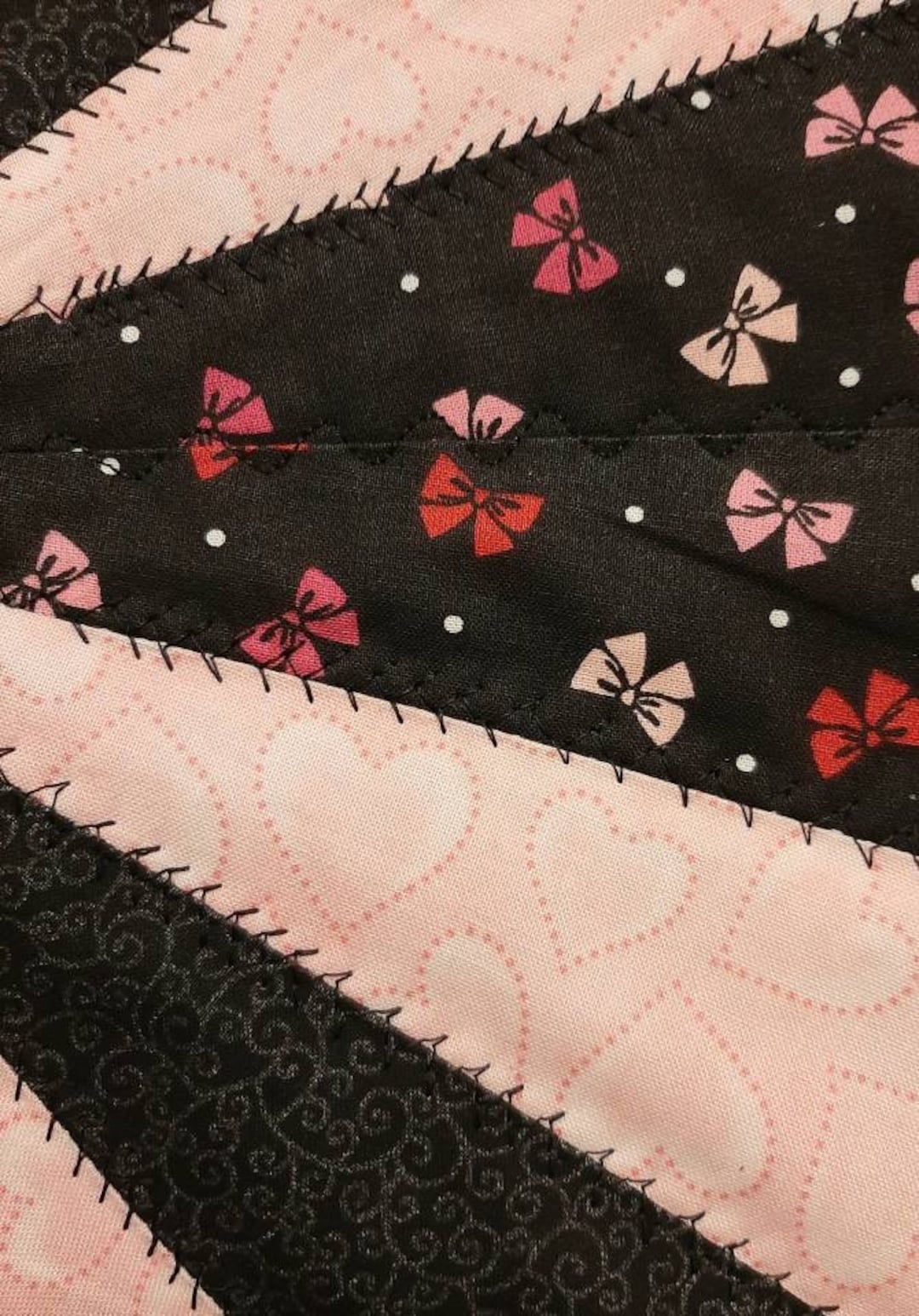 15 in Pink/black Valentine Tree Skirt Mini Tree Skirt Etsy