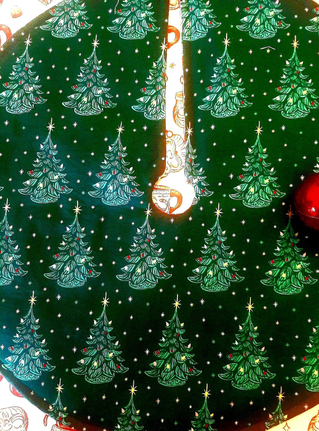 17 in 60's Ceramic Tree Mini Tree Skirt Retro Christmas Etsy