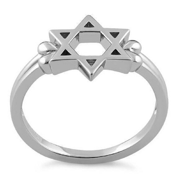 Sterling Silver "Blooming Star of David" Hexagram… - image 2