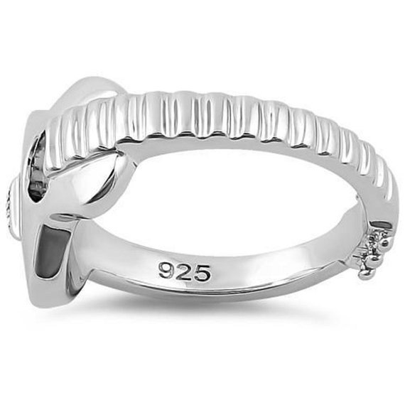 Sterling Silver Solid Ring Classic Acoustic Guita… - image 2
