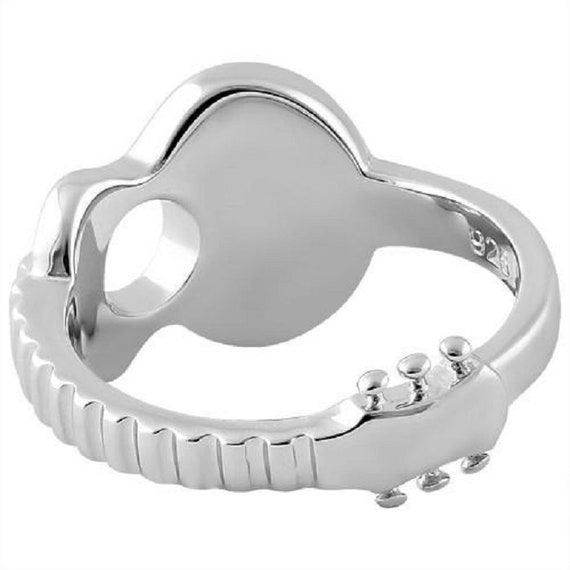 Sterling Silver Solid Ring Classic Acoustic Guita… - image 4