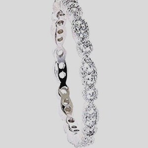 Sterling Silver Simulated Diamond Delicate and Sturdy,Stack-able and Maching Wedding Band, Eternity Anniversary Ring-(SIZE-5-9) HR-0242