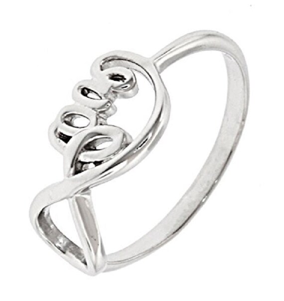 Sterling Silver "Love Script" Message Infinity Sy… - image 2