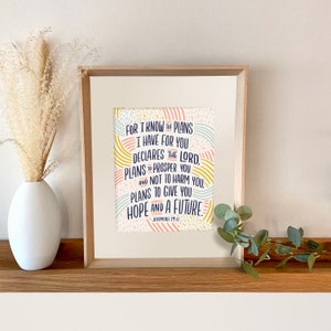 Jeremiah 29:11 8x10” Artist Print