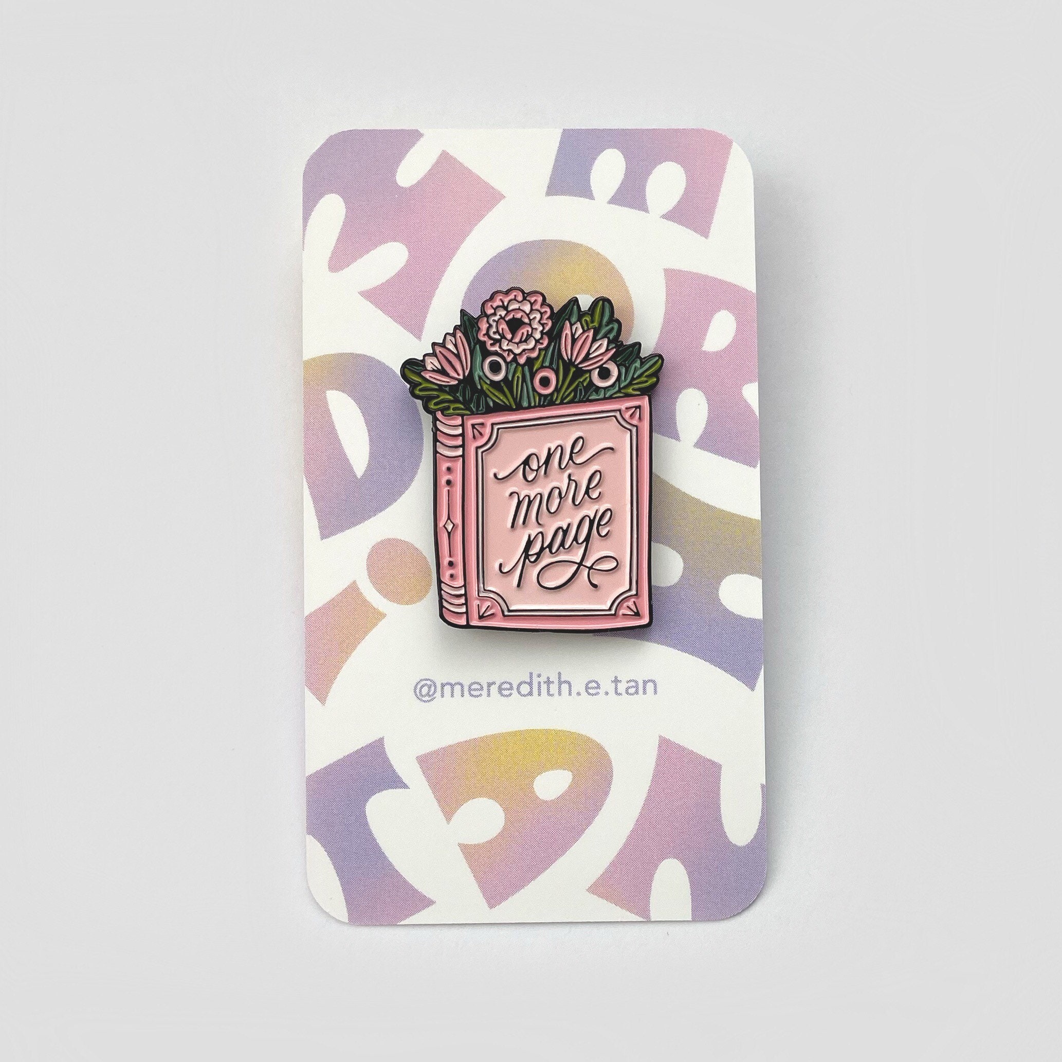 One More Page Enamel Pin