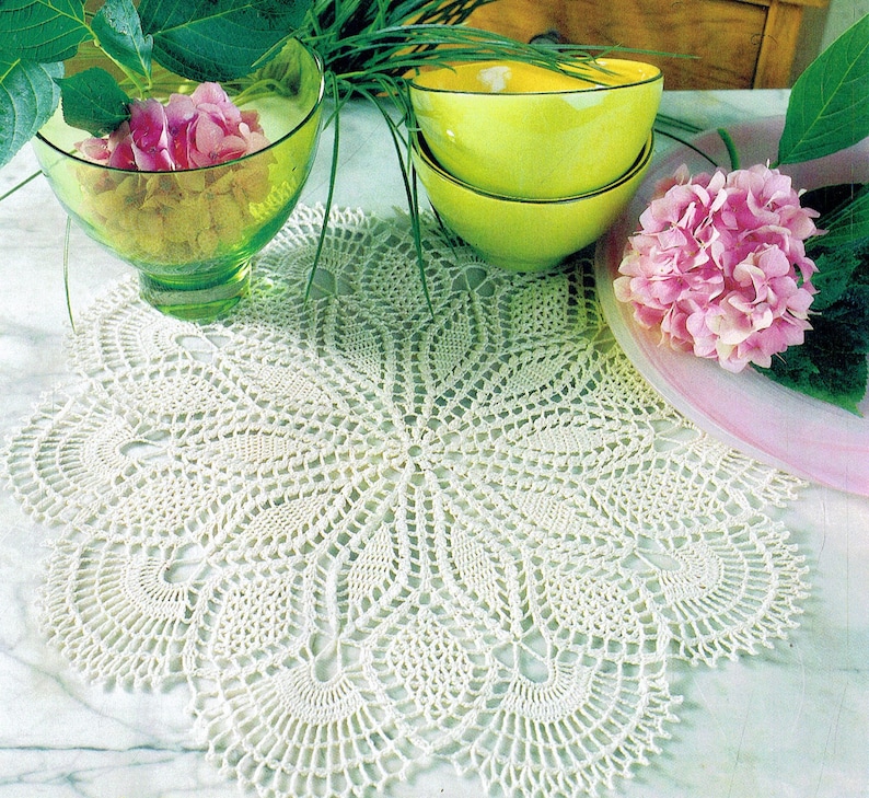 Crochet Cross Stitch PATTERNS Dolies Pictures Tableclotch Polish ...