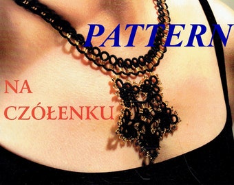 Elegant Necklace lace jewerly TATTING PATTERN by Moje Robótki Jan Stawasz Pattern ___ ready to ship by now! tatting magazine