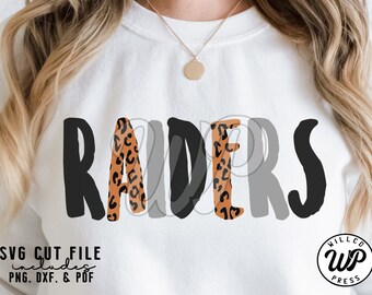 Raiders svg, cheetah print, png, dxf, svg files for cricut, sublimination, vinyl cut file, , team shirts, iron on, silouhette