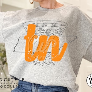 TN Basketball svg, Tennessee svg, grunge distressed, svg, png, dxf, svg files for cricut, , sublimination, vinyl cut file, iron on