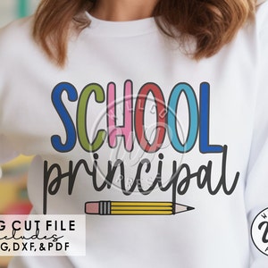 Dyrektor szkoły png, pliki SVG dla cricut, pobieranie cyfrowe, clipart, obraz dtf, dxf dla sylwetki