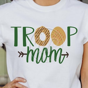 Troop Mom svg, Cookie Season, png, dxf, svg files for cricut, , sublimination, vinyl cut file, iron on, silouhette