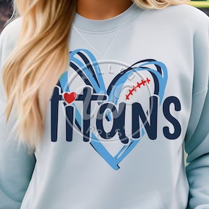 Titans svg, Football svg, png, dxf, svg files for cricut, vinyl cut file, iron on,  mascot clipart, , sublimination
