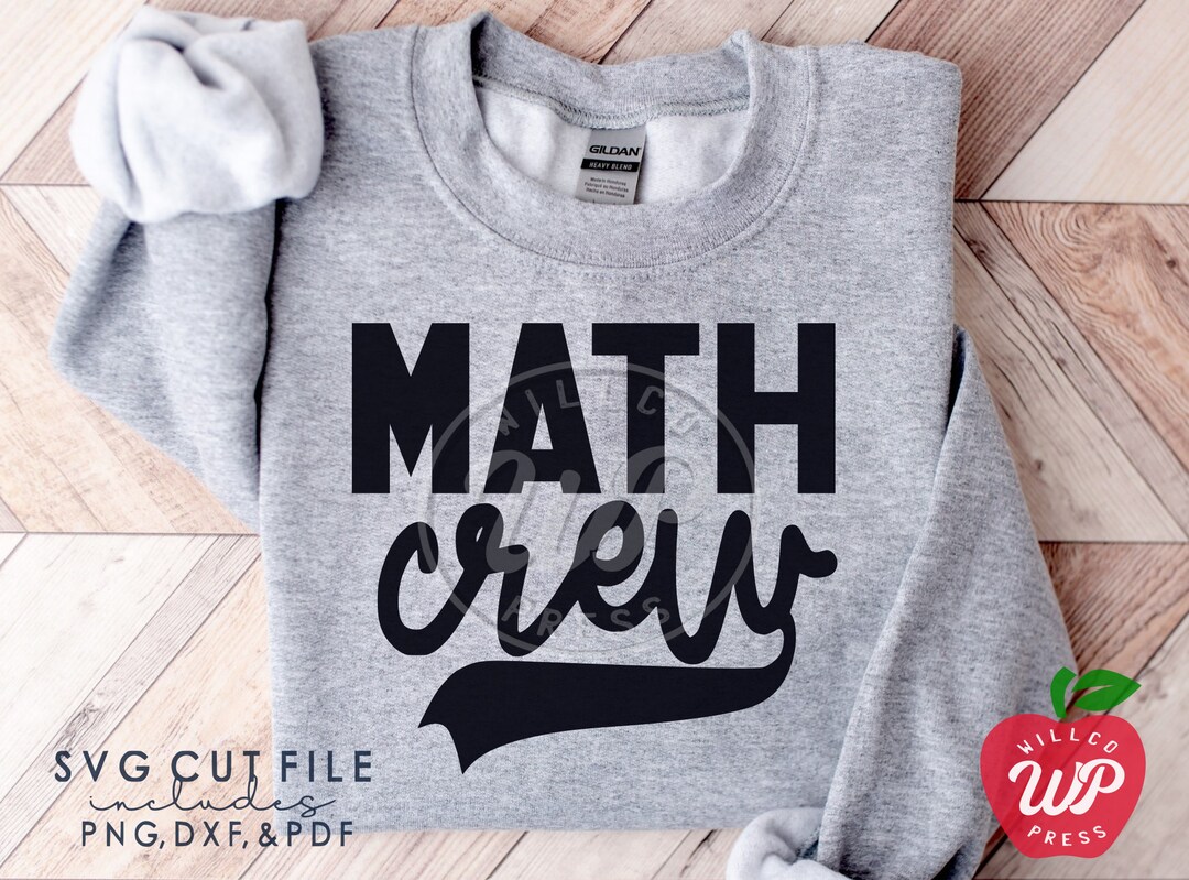 Math Crew Svg, Teacher Teams Svg, Png, Dxf, Svg Files for Cricut ...
