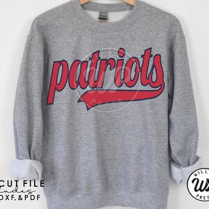 Patriots retro svg, svg files for cricut, dxf, png, sublimination, vinyl cut file, shirt svgs, football shirts, basketball designs, team mascot, outfit ideas, silouhette, heat transfer
