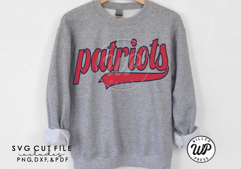 Patriots Retro Svg Svg Files for Cricut Dxf Png Etsy