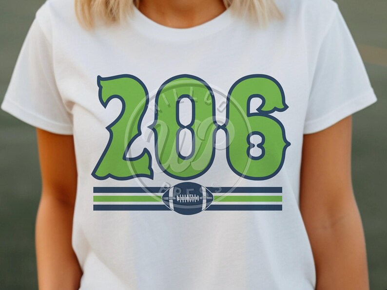 206 Football Png, Seattle Svg, 300 Dpi Clipart, Dtf Image, Svg Files ...