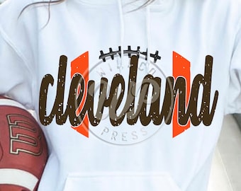 Cleveland svg, Football svg, grunge distressed, png, dxf, svg files for cricut, , vinyl cut file, sublimination, iron on