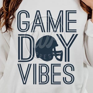 Game Day Vibes, Football svg, png, dxf, svg files for cricut, , vinyl cut file, sublimination, silouhette, retro,