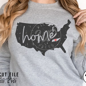 Tennessee Home svg, grunge distressed, png, dxf, svg files for cricut, , sublimination, vinyl cut file, iron on, silouhette cameo