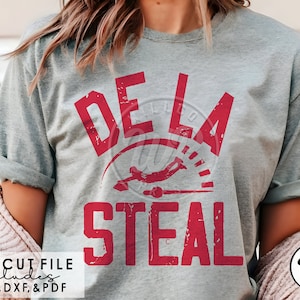 De La Steal svg, Cincinnati Baseball, png transparente, subliminación, camisas cincy, archivos svg para cricut, dxf para silouhette