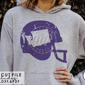 Capacete Washington Grunge, futebol svg, dtf, subliminação, png clipart, arquivos svg para cricut, arquivo de corte de vinil, ferro em, silouhette