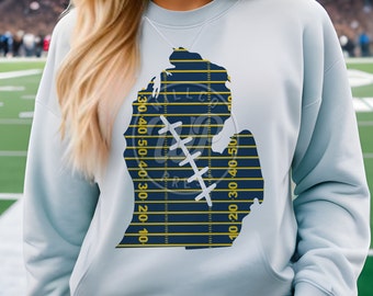 Michigan football svg, Michigan svg, Football svg, Michigan clip art, Football, instant download, cuttable, svg cut file, dxf, png, iron on