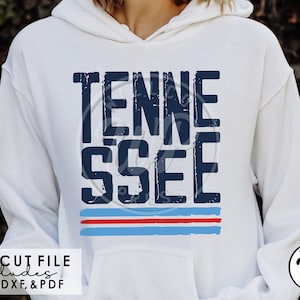 Tennessee grunge SVG, TN voetbalshirts, digitale download, transparante PNG, DXF voor silouhette, SVG-bestanden voor cricut, DTF afdrukken