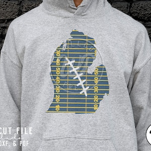 Michigan football svg, Michigan svg, Football svg, Michigan clipart, Football, instant download, cuttable, svg cut file, dxf, png, iron on