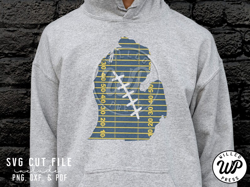 Michigan football svg, Michigan svg, Football svg, Michigan clipart, Football, instant download, cuttable, svg cut file, dxf, png, iron on