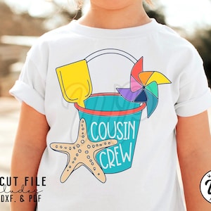 Cousin Crew svg, Beach Vacation svg, png, dxf, svg files for cricut, , vinyl cut file, sublimination, kids shirts, iron on
