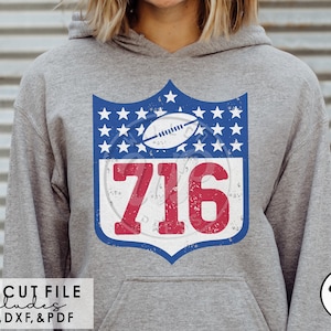 716 Football Png, Buffalo Area Code, Svg Files for Cricut, 300 Dpi, Dtf