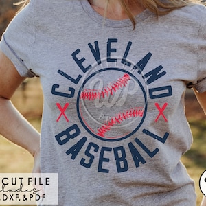 Cleveland Baseball svg, sublimination,  transparent png, digital, dxf, svg files for cricut, Cleveland shirts, iron on, retro shirt design, tumbler clipart, silouhette, vinyl cut file, outfit ideas