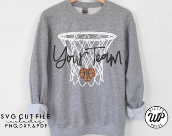 Basketball svg, Basketball svg, Grunge Basketball svg, clipart, cuttable, cricut cut, Team Name, digital, cut file, dxf, iron on, instant