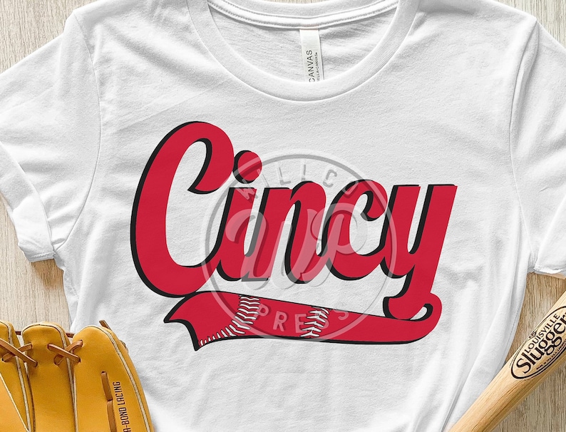 Cincy Retro Baseball, Cincinnati svg, png clipart, dxf, svg files for cricut, Cincy shirt svgs, sublimination, vinyl cut file, iron on, digital download, outfit ideas