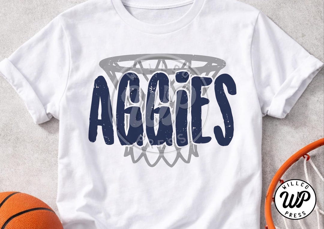 AGGIES Basketball SVG | Mascot Sports Svg Png Dxf | Game Day Shirt ...