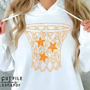 Tennessee Stars Net, Basketball svg, png, dxf, svg files for cricut, vinyl cut file, sublimination, iron on,