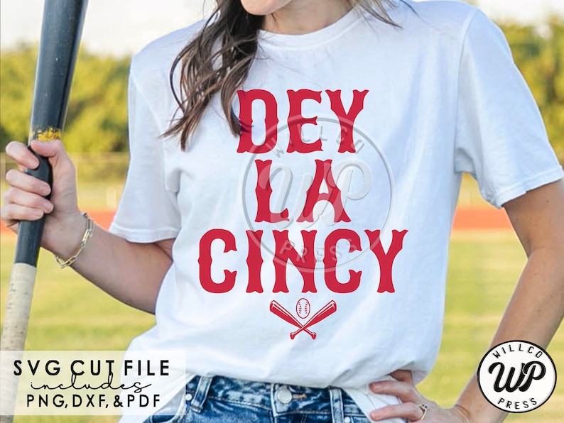 Dey La Cincy Svg, Cincy Baseball Svg, Cincinnati Svg, Transparent Png ...