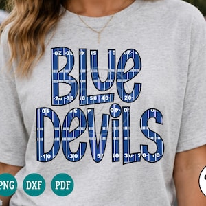 Blue Devils football png, Mascot clip art, digital download, transparent png