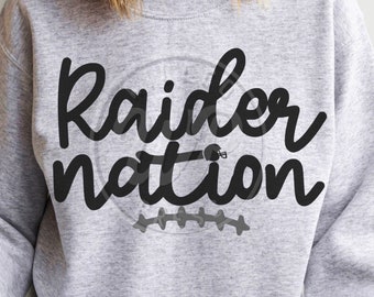 Raider Nation svg, Raiders football, png, dxf, svg files for cricut, shirt, sublimination, iron on, clipart, vinyl cut file,