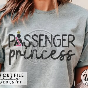 Princesa passageira png, namorada engraçada svg, clipart, imagem dtf, arquivos svg para cricut, dxf para silhueta