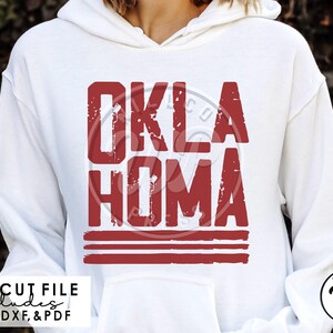 Oklahoma grunge svg, Football shirts, digitial download, transparent png, dxf for silouhette, svg files for cricut, dtf printing