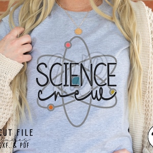 Science Crew svg, Science Teacher svg, png, dxf, svg files for cricut, , sublimination, vinyl cut file, iron on, silouhette