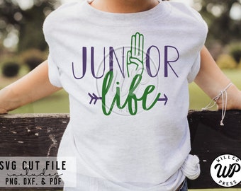 Junior Life svg, Scouts, Scout Troop, png, dxf, svg files for cricut, sublimination, girl shirts, vinyl cut file, iron on,