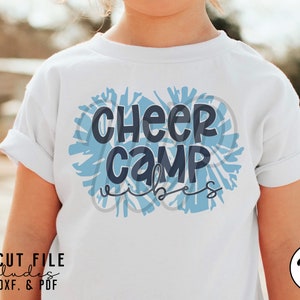 Cheer Camp svg, Cheerleading svg, png, dxf, svg files for cricut, shirt, clipart, sublimination, iron on, shirts, outfit ideas