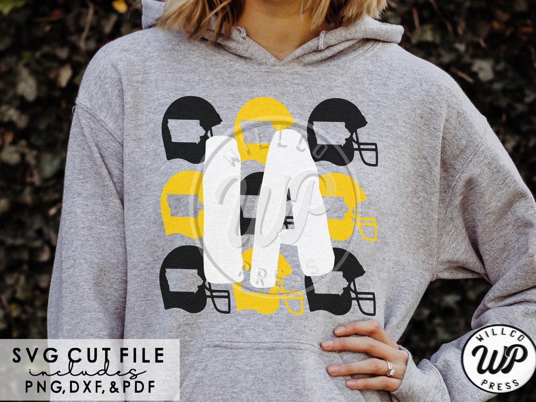 Iowa Football Svg State Abbreviation Helmets Png Dxf Svg Etsy