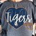 Tigers Svg, Football Svg, Heart Helmet, Grunge Distressed, Png, Dxf ...