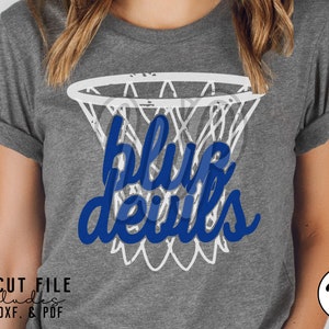 Blue Devils svg, Basketball svg, grunge distressed, png, dxf, svg files for cricut, , sublimination, vinyl cut file, silouhette