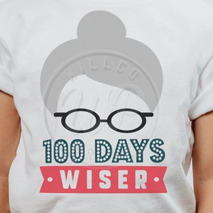 100 days of school, 100th day svg, Elderly Grandma, one hundred days, png, dxf, svg files for cricut, , sublimination, vinyl cut