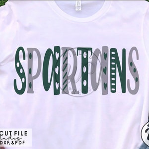 Mascota espartana SVG / Spartans Cheer PNG / Archivos digitales / Descarga instantánea