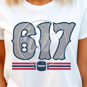 617 Football png, Boston svg, 300 dpi clipart, area code, dtf image, svg files for cricut, dxf for silhouette, vinyl cut file, sublimination
